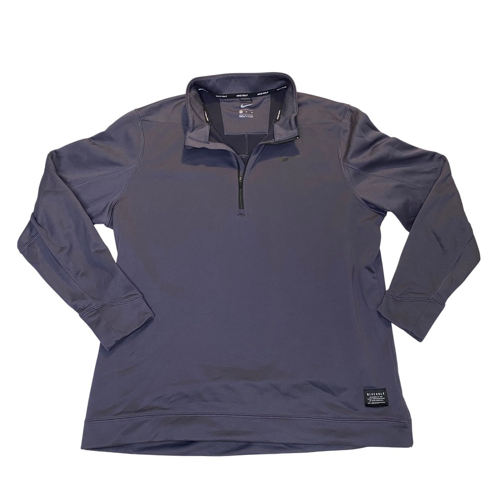 Nike Golf Therma Repel Dri-FIT 1/4 Zip Pullover Mens XL Purple Performance Golf
